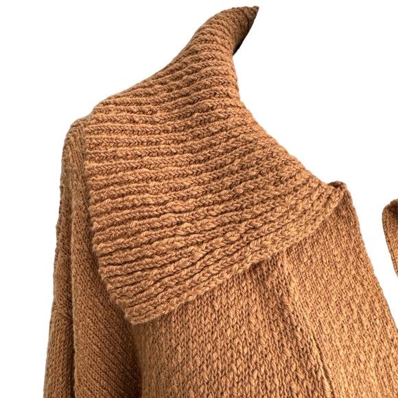 Anthropologie Maeve V-Neck Polo Honey Pullover Sweater Size Large New With Tags - Picture 4 of 13